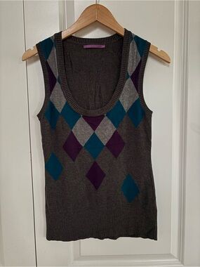 Sweater Vest from Smart Set Argyle Design Early 00s Vintage